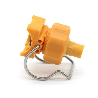 Пластиковая форсунка с зажимом на трубу – веерный, полноконусный и полый распылитель воды